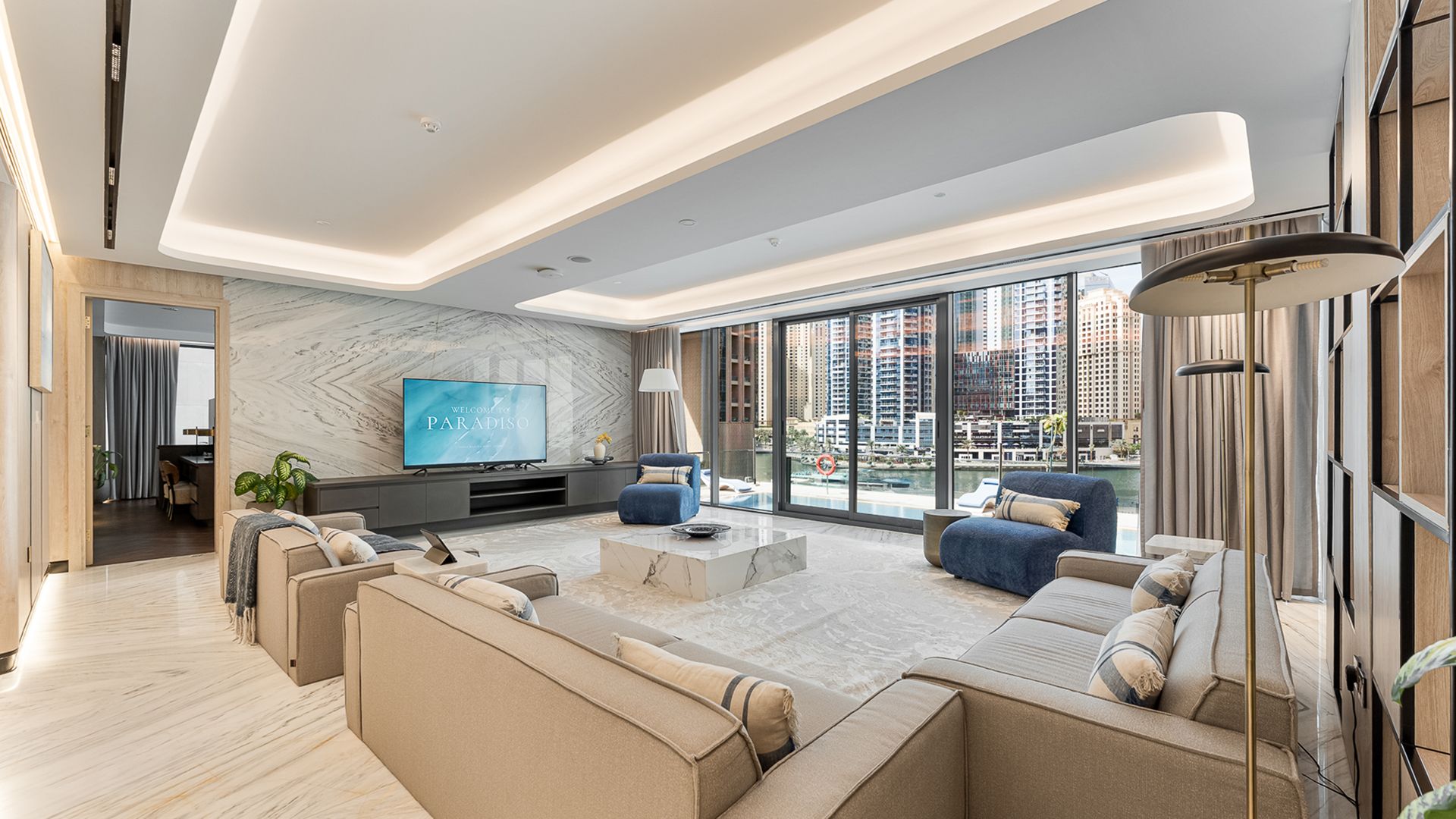 Luxury penthouse in Dubai Marina with Marina view